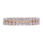 Thumbnail for Gold-Plated Alloy Thin Flower American Diamond Bangle Set - The Pari - Distacart