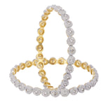 Thumbnail for Gold-Plated Alloy Round Thin American Diamond Bangle Set - The Pari - Distacart