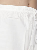 Thumbnail for Manyavar Men White Solid Kurta with Pyjamas - Distacart