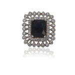 Thumbnail for Gold-Plated Alloy American Diamond Bangles And Ring Set - The Pari - Distacart