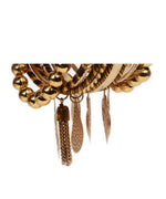 Thumbnail for Gold-Plated Alloy Designer Fusion Gold Charms Bangle Set - The Pari - Distacart