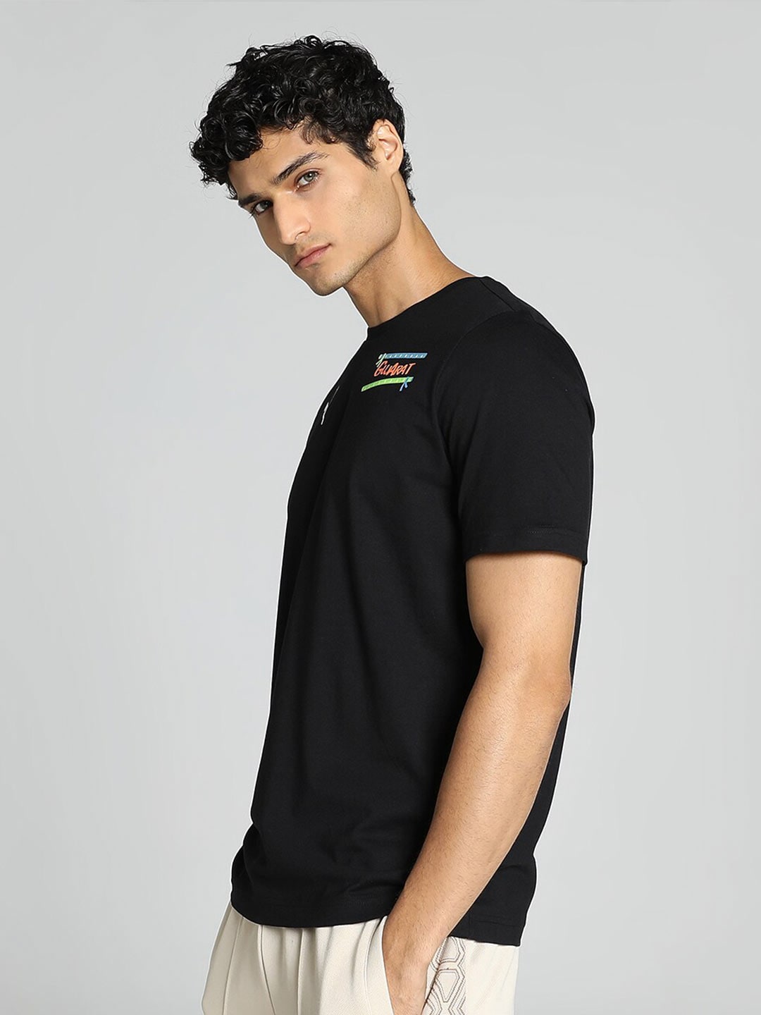 Puma Gujarat City-Printed Cotton T-Shirt - Distacart