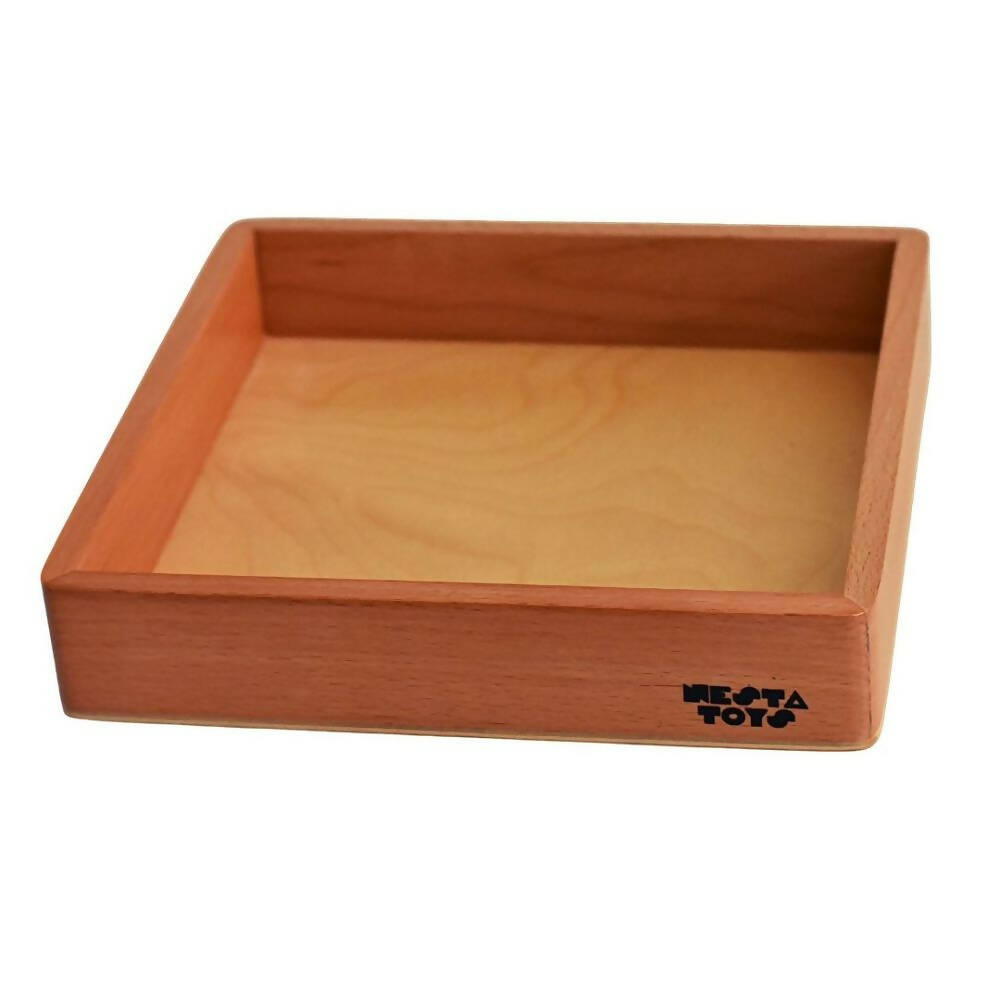 Nesta Toys Sensory Wooden Toy Set with Montessori Tray - Beech Wood - Distacart