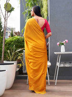 Thumbnail for Tikhi Imli Woven Design Crepe Saree - Distacart