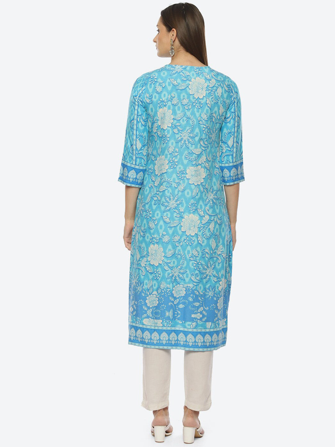 Biba Women Ethnic Motifs Printed Kurta - Distacart