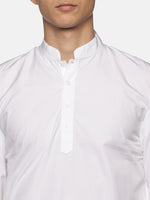 Thumbnail for Sethukrishna Men White Pure Cotton Straight Kurta with Pyjamas - Distacart