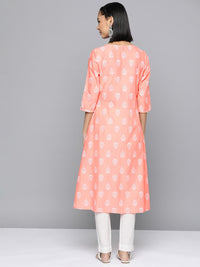 Thumbnail for HERE&NOW Ethnic Motifs Printed A-Line Kurta - Distacart