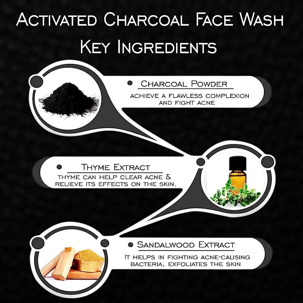 NutriGlow Activated Charcoal Face Wash - Distacart
