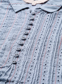 Thumbnail for Ritu Kumar Women Blue Kurta - Distacart