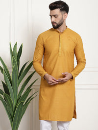 Thumbnail for Sojanya Geometric Embroidered Thread Work Pure Cotton Straight Kurta - Distacart