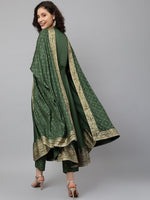 Thumbnail for Khushal K Printed Kurta with Palazzos & With Dupatta - Distacart