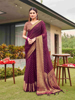 Thumbnail for Tikhi Imli Embellished Zari Art Silk Saree - Distacart