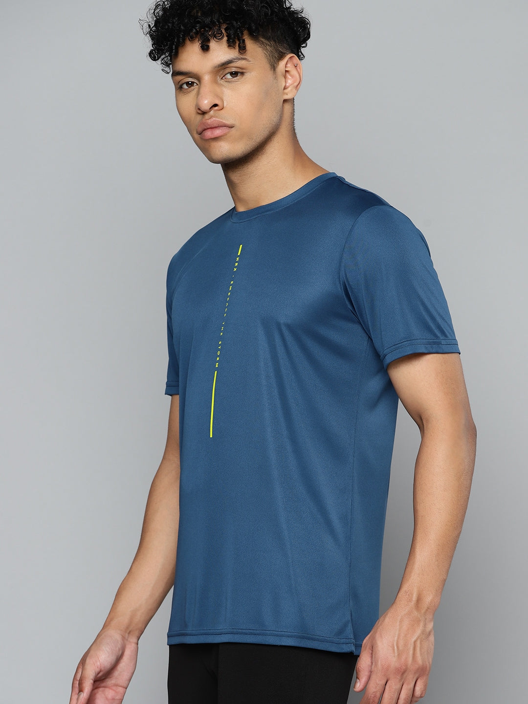 HRX by Hrithik Roshan Printed Rapid-Dry Training or Gym T-shirt - Distacart