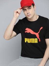 Thumbnail for Puma Classics Brand Logo Printed Pure Cotton Out Door T-shirt - Distacart