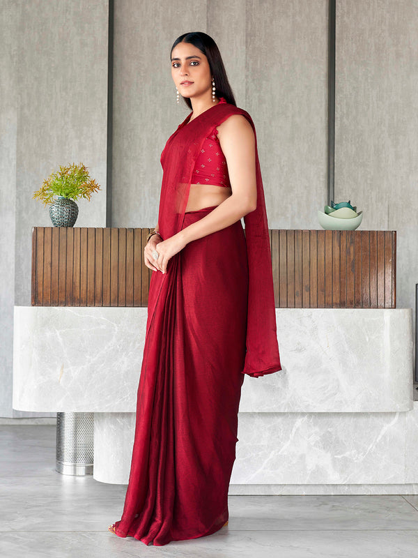 Tikhi Imli Polyester Ready to Wear Saree - Distacart