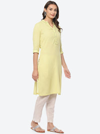Thumbnail for Biba Women Plus Size Mandarin Collar Kurta - Distacart