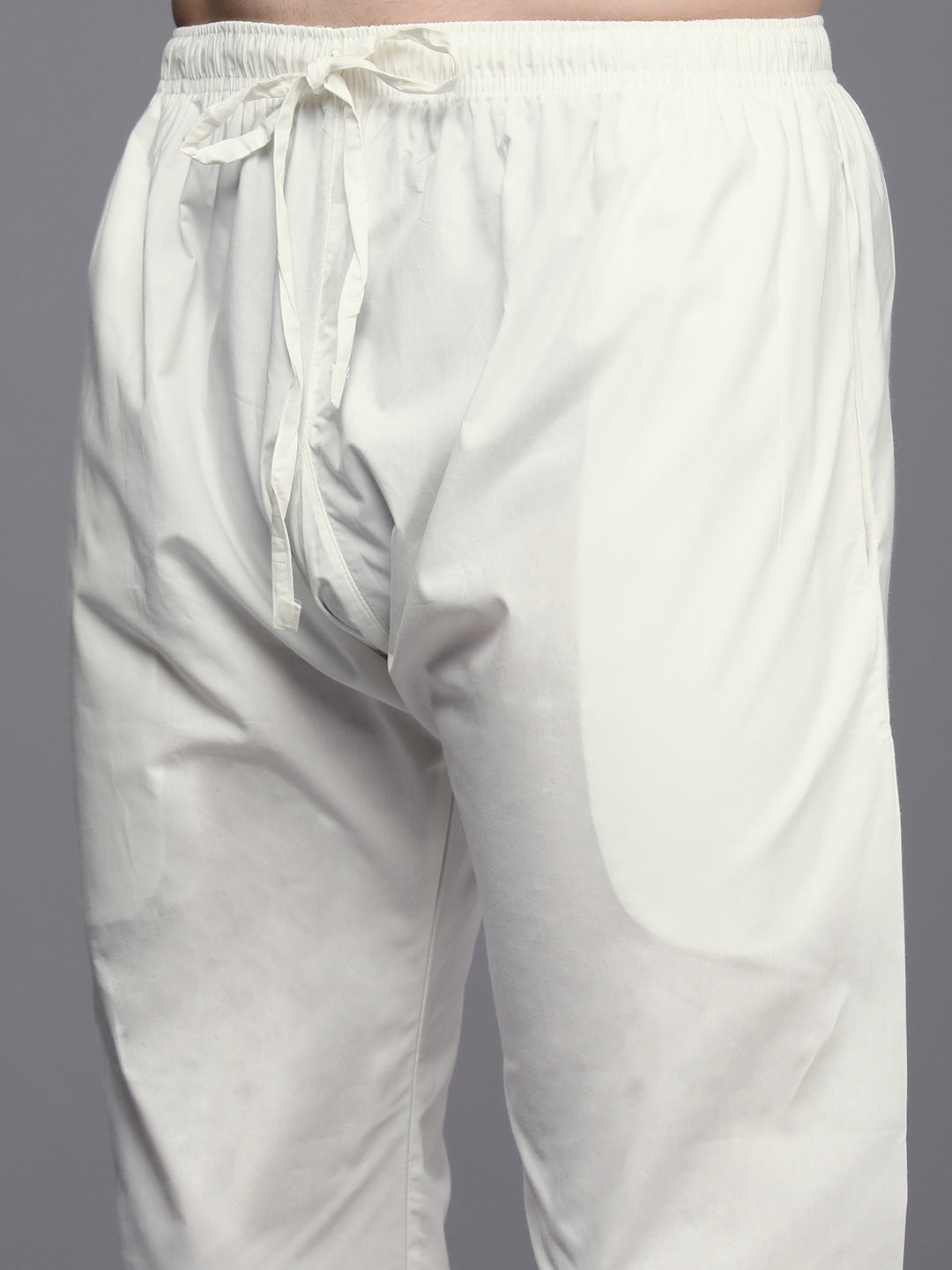 Manyavar Men Blue Solid Pure Cotton Kurta with Churidar - Distacart