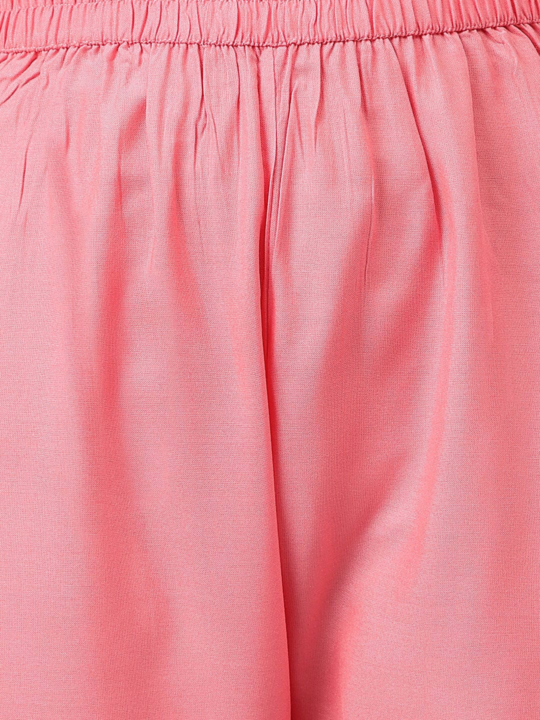 Khushal K Women Pink Printed Empire Kurta with Trousers & With Dupatta - Distacart