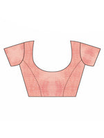 Thumbnail for Mitera Peach-Coloured Sequinned Embellished Saree - Distacart