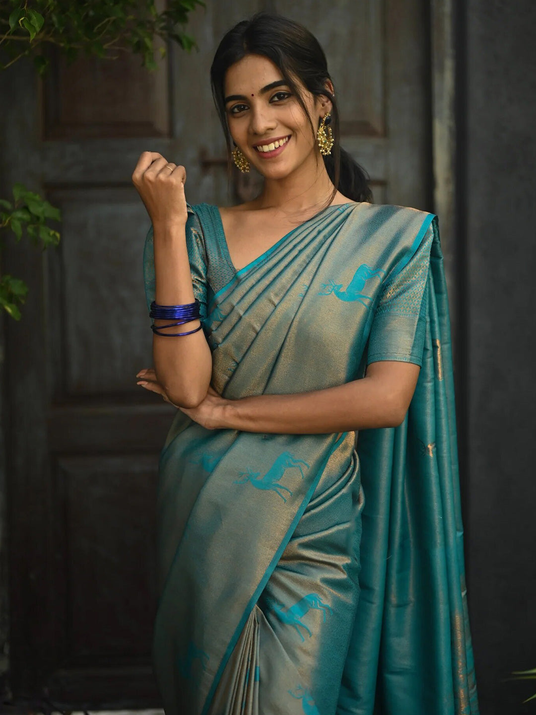 Kalini Silk Blend Kanjeevaram Saree - Distacart
