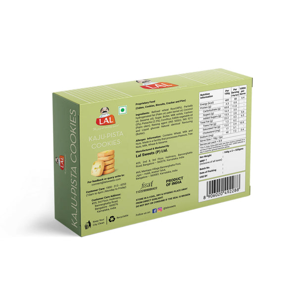 Lal Sweets Kaju Pista Cookies - Distacart