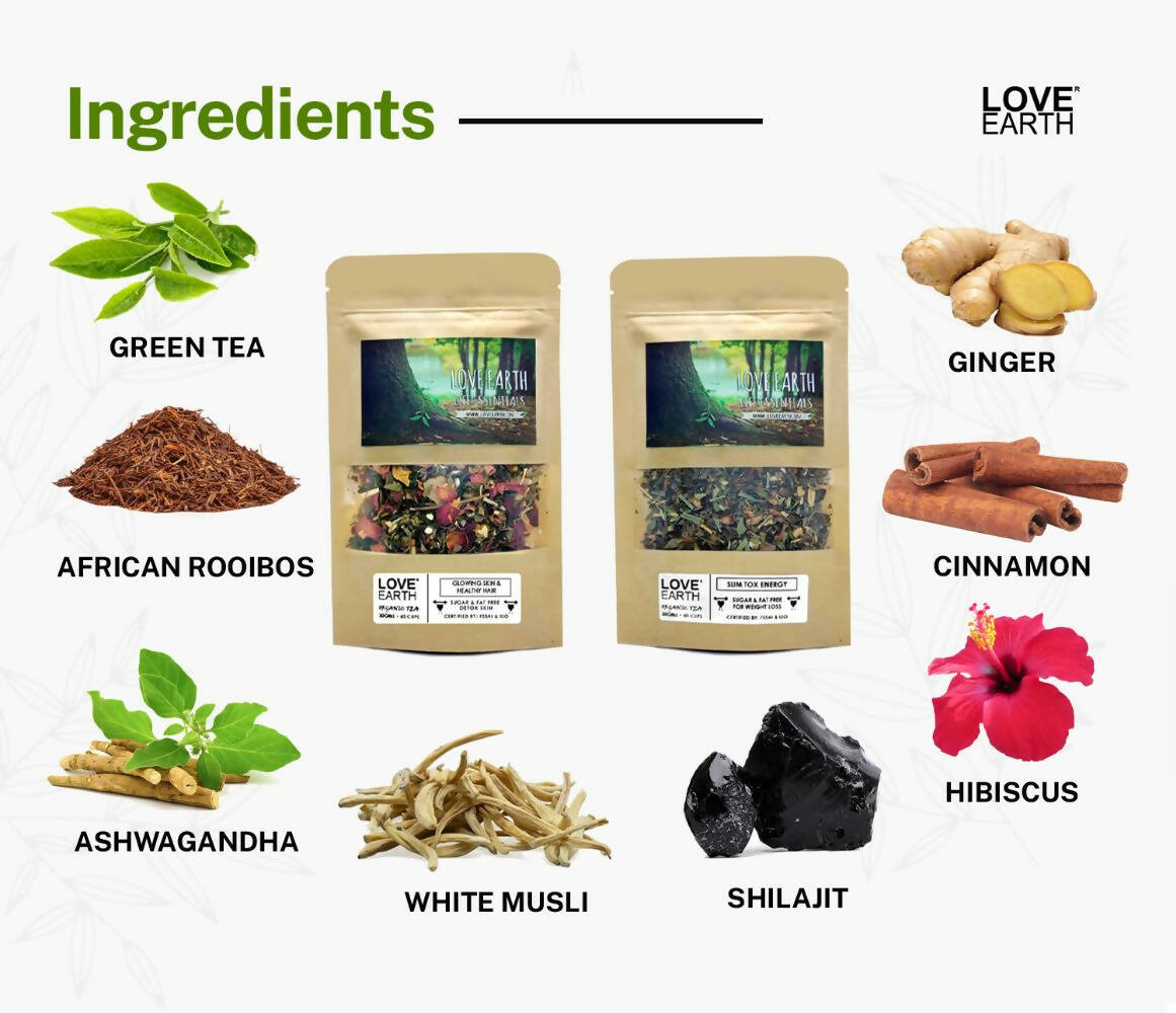 Love Earth 60 Days Tea-Tox Combo - Distacart