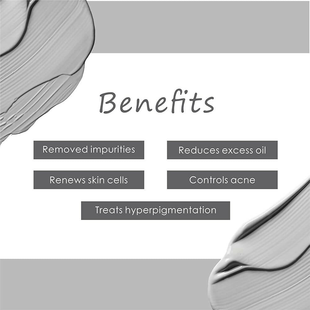 Vedic Naturals Black Clay With Vitamin-B3 Powder Peel Off Mask - Distacart