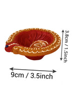 Thumbnail for Tied Ribbons Set Of 4 Terracotta Diyas - Distacart