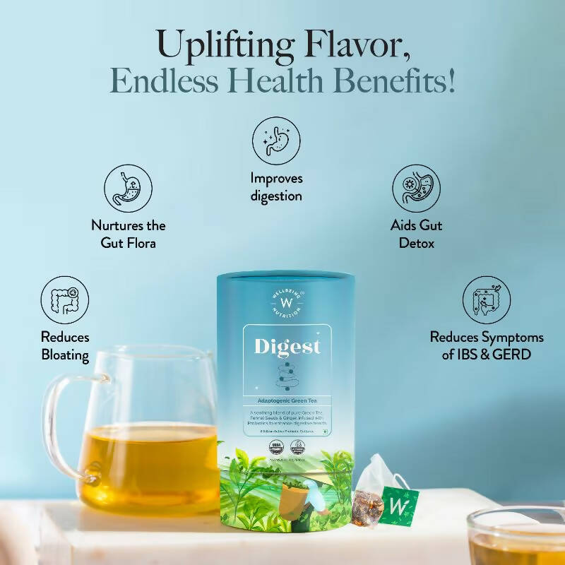 Wellbeing Nutrition Digest Green Tea - Distacart