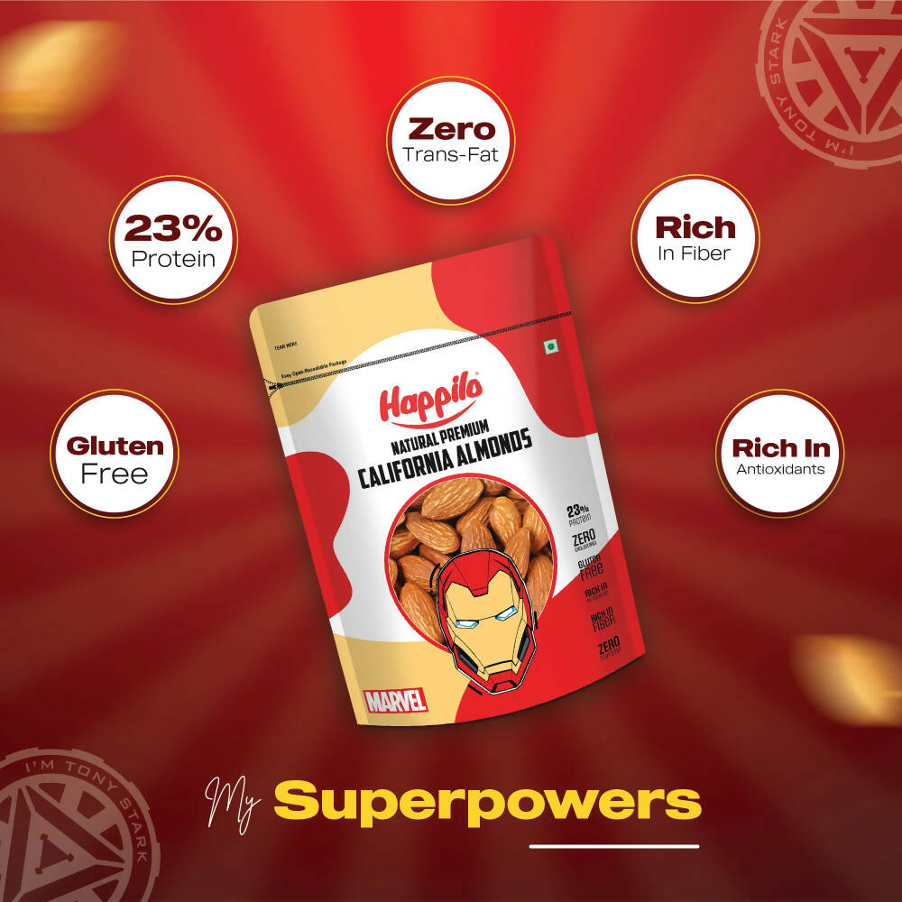 Happilo Marvel Iron Man Edition California Natural Almonds - Distacart