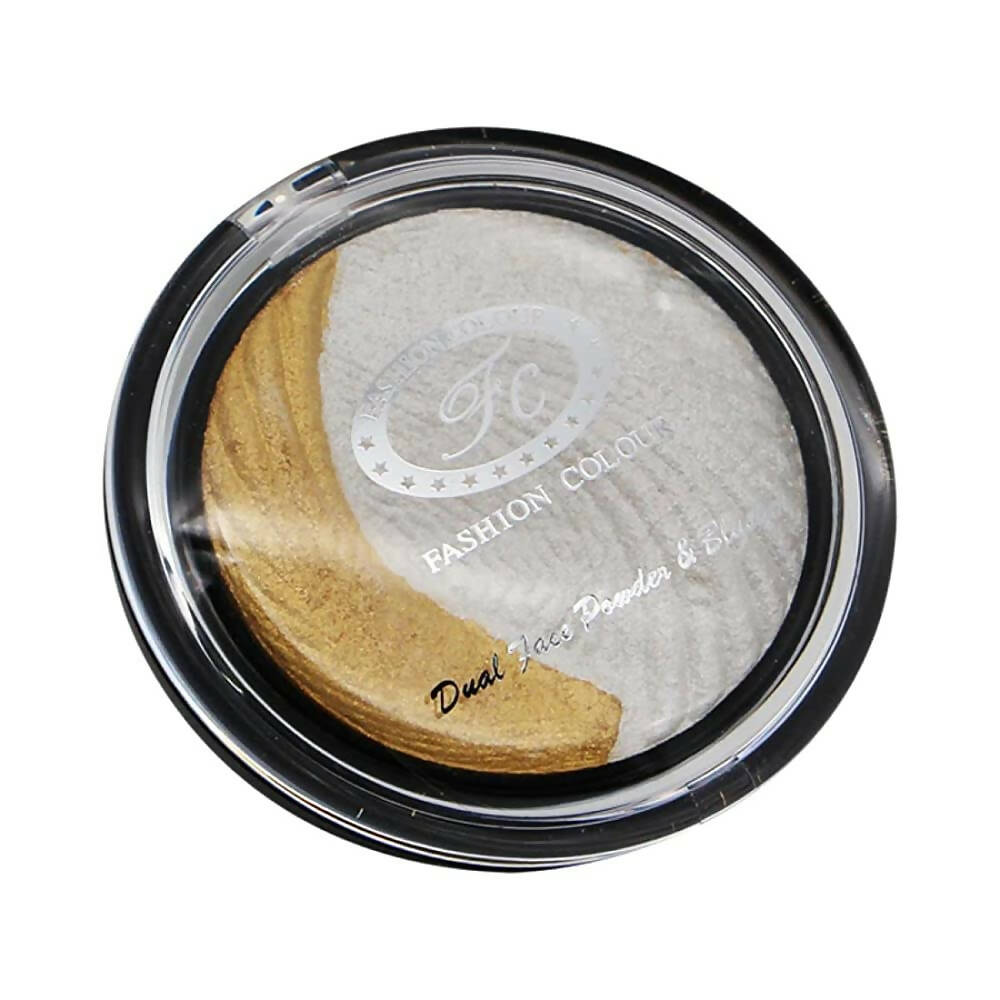Fashion Colour Dual Face Powder and Blusher-Shade 01 (Body High) - Distacart