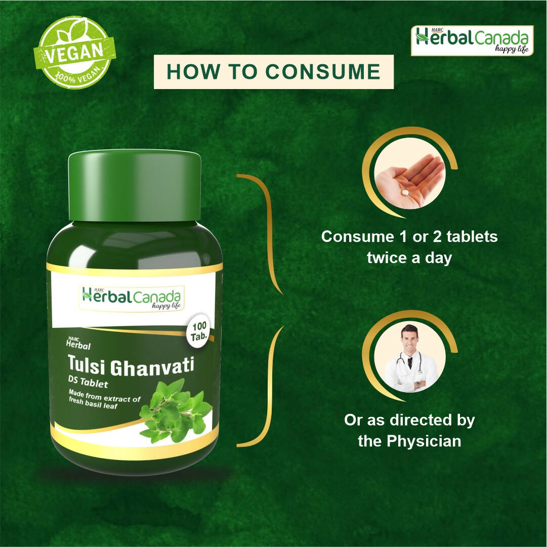Herbal Canada Tulsi Ghanvati Tablets - Distacart