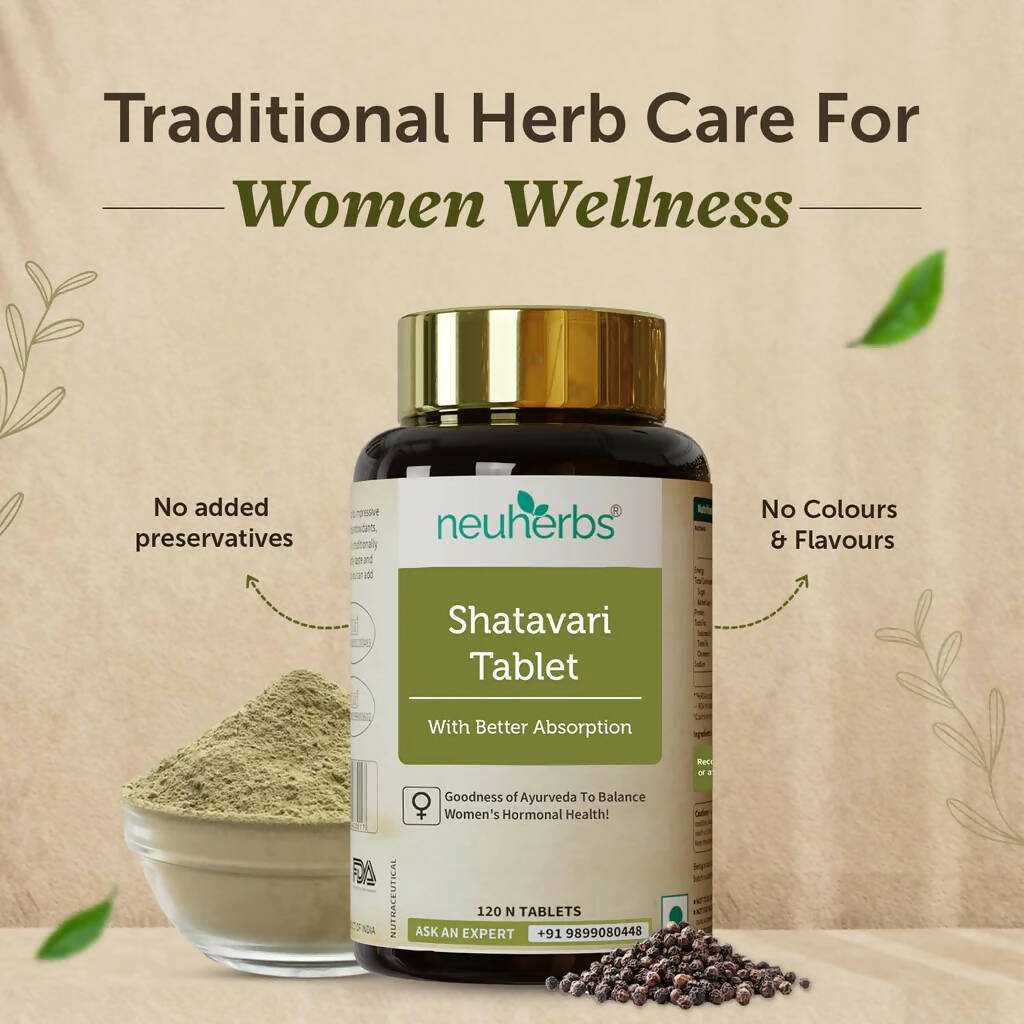 Neuherbs Shatavari Tablets for Women - Distacart