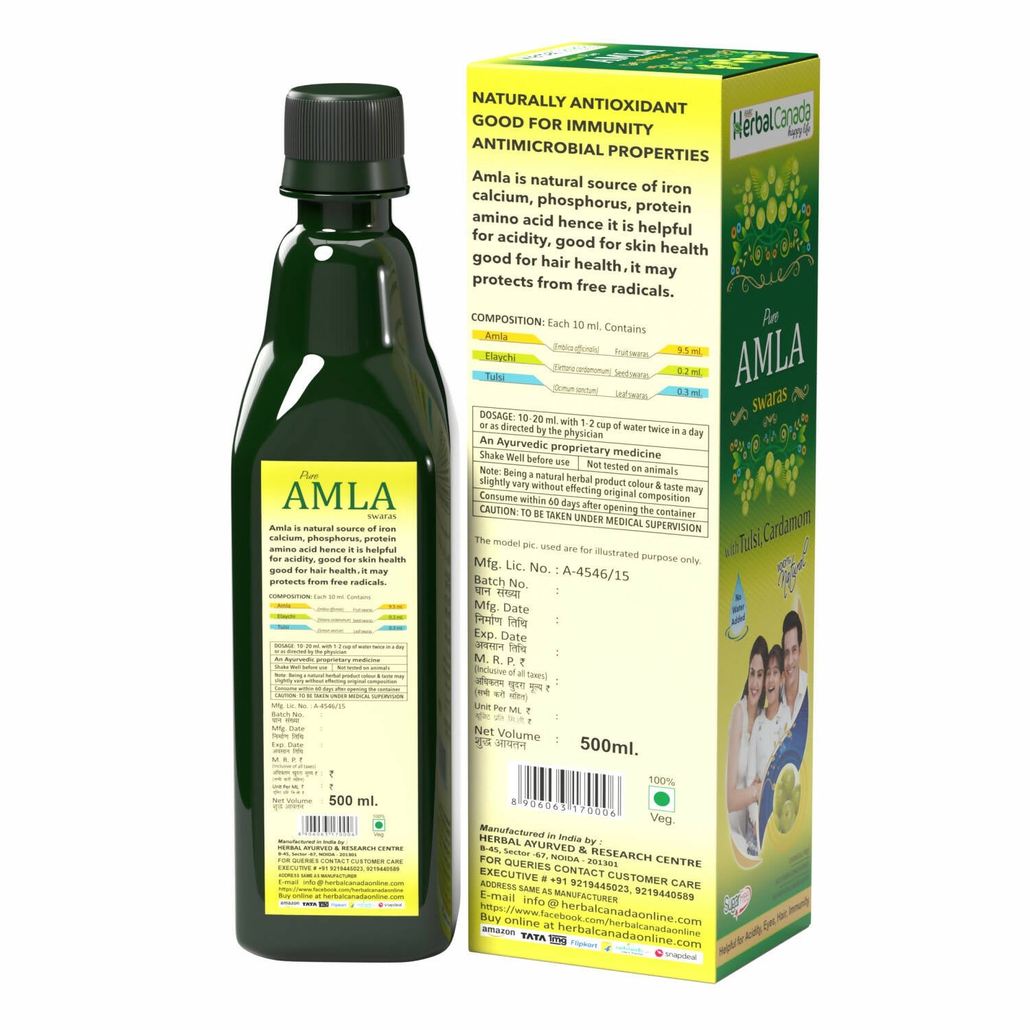 Herbal Canada Amla Ras - Distacart