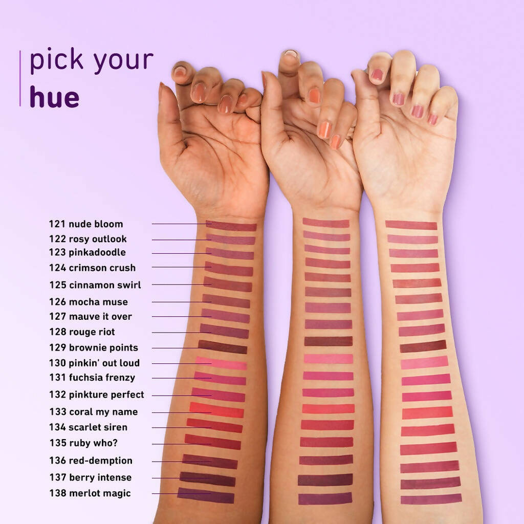 Plum Butter Crème Matte Lipstick Rouge Riot - 128 (Rouge Pink) - Distacart