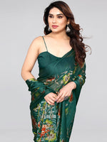 Thumbnail for Kalini Floral Poly Chiffon Saree With Blouse Piece - Distacart