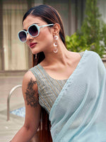 Thumbnail for Tikhi Imli Woven Design Satin Ready to Wear Saree - Distacart