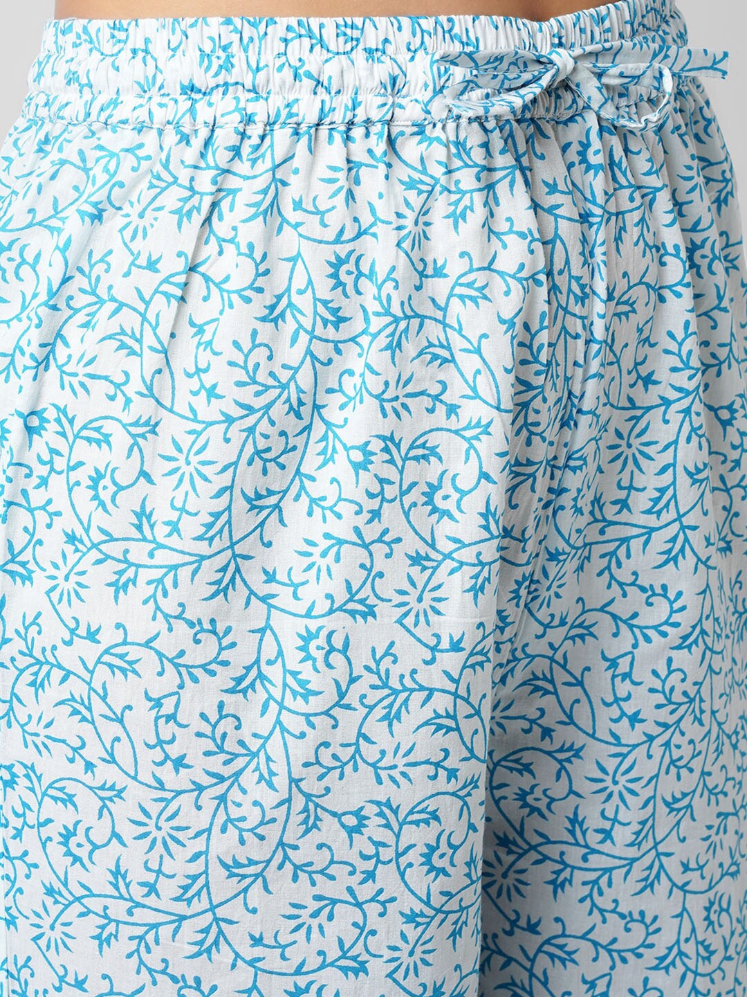 Kalini Women Ethnic Motifs Printed Pure Cotton Kurta with Palazzos & With Dupatta - Distacart