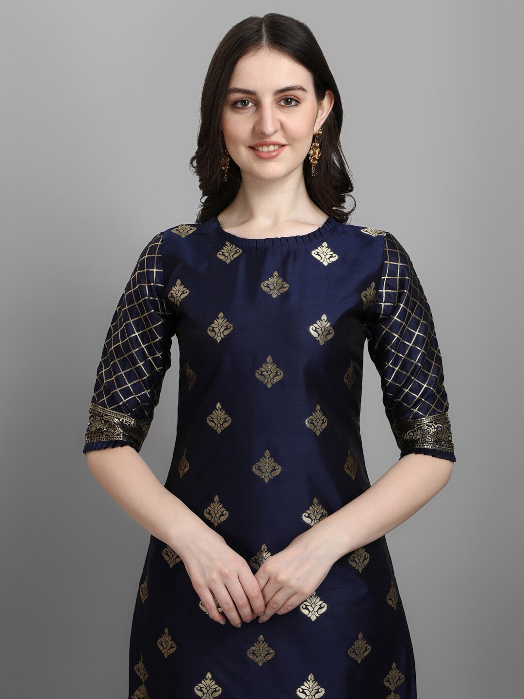 Kalini Woven Design Kurta with Trousers & With Dupatta - Distacart