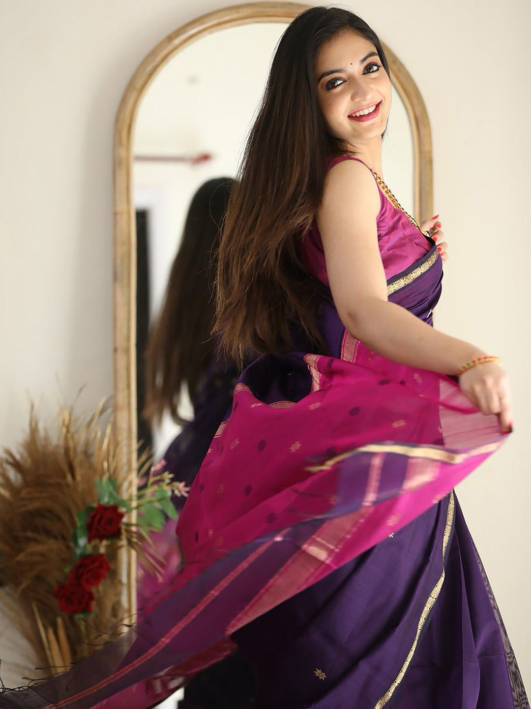 Kalini Silk Blend Kanjeevaram Saree - Distacart