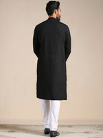 Thumbnail for Manyavar Men Embroidered Kurta with Pyjamas - Distacart