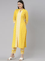 Thumbnail for Kalini Floral Printed Pure Cotton Kurta with Trousers & Dupatta - Distacart