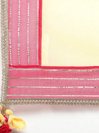 Thumbnail for Biba Women Ethnic Motifs Printed Gotta Patti Kurta with Trousers & With Dupatta - Distacart