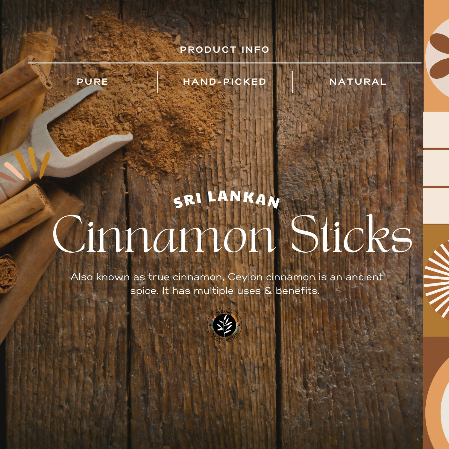 Organic Ayurvedistan Cassia Cinnamon Sticks - Distacart