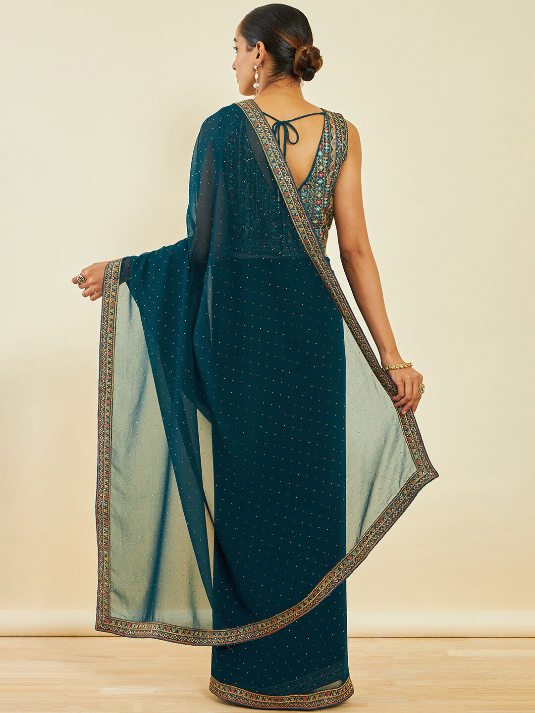 Soch Embellished Beads and Stones Saree - Distacart