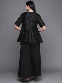 Thumbnail for Biba Women Black Embellished Kurti with Palazzos - Distacart