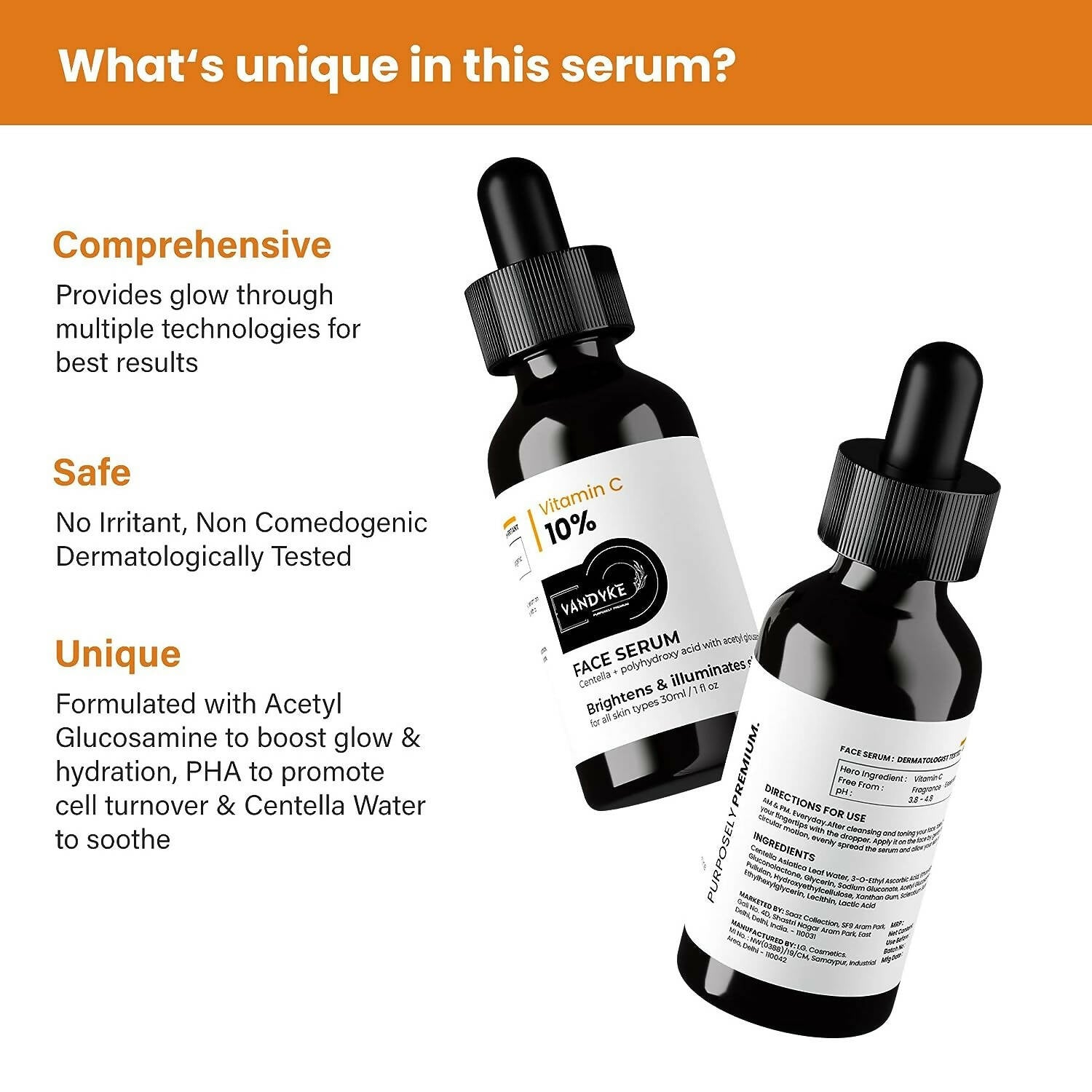 Vandyke Vitamin C 10% Face Serum - Distacart