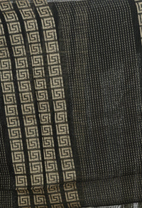 Thumbnail for Mominos Fashion Moeza Handloom Cotton Black Dupatta For Women - Distacart