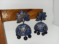 Thumbnail for Terracotta Peacock Large Temple Jhumkas