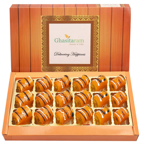 Ghasitaram Mango Roll Delight Sweets - Distacart